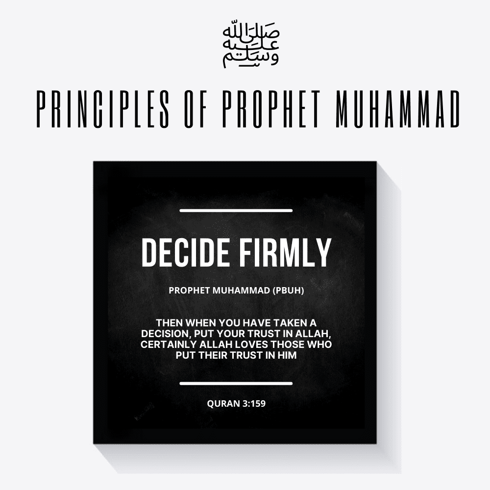 4 Principles of Prophet Muhammad PBUH (Framed) - EVODIA PK STORE