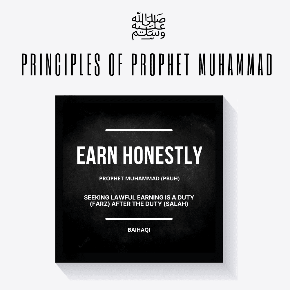 4 Principles of Prophet Muhammad PBUH (Framed) - EVODIA PK STORE